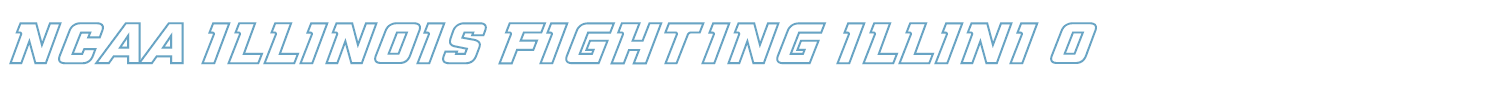 sample NCAA Illinois Fighting Illini font